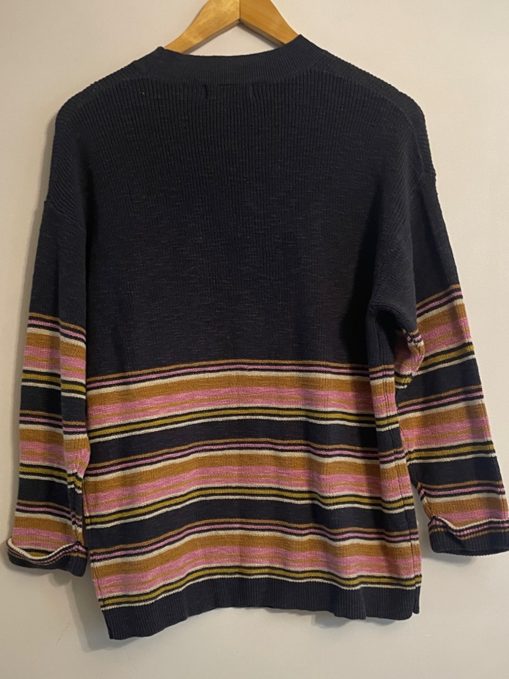 Natural Life Striped Cotton Knit Sweater Size S NWT Multicolor Pullover - Picture 3 of 9